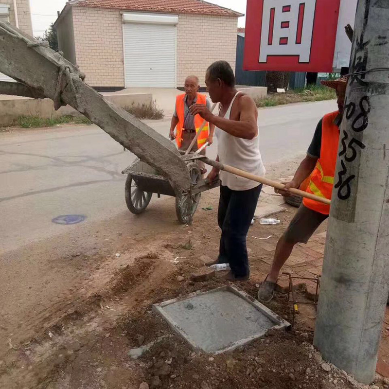 太阳能路灯地基浇注的步骤