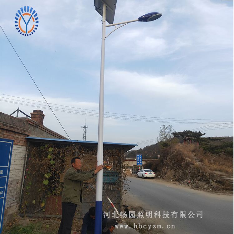 LED路灯 畅园照明6米太阳能监控路灯